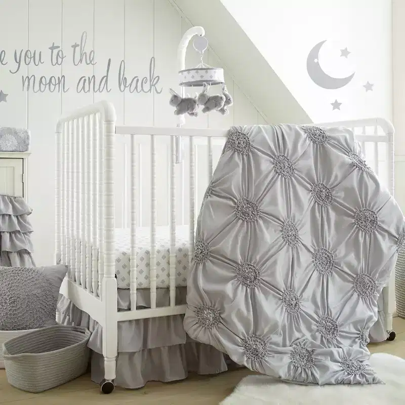 Willow Medallion Fitted Sheet - Levtex Baby