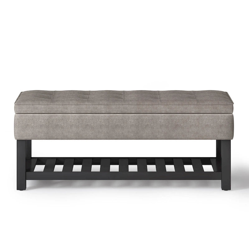 44 inch Wide Transitional Rectangle Ottoman Bench