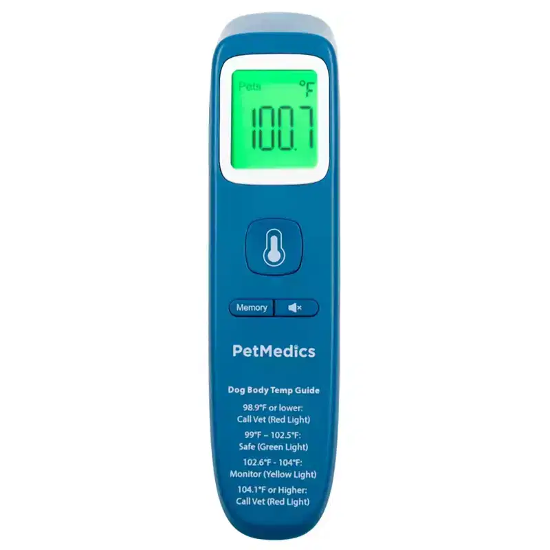 PetMedics Non-Contact Digital Thermometer for Dogs & Puppies - Non-Invasive, Fast, Easy & Accurate Temperature Reading - Powered by iHome