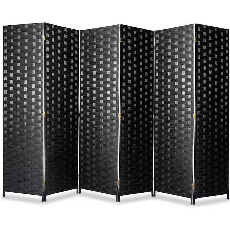 8-Panel Room Divider, Foldable Privacy Screen