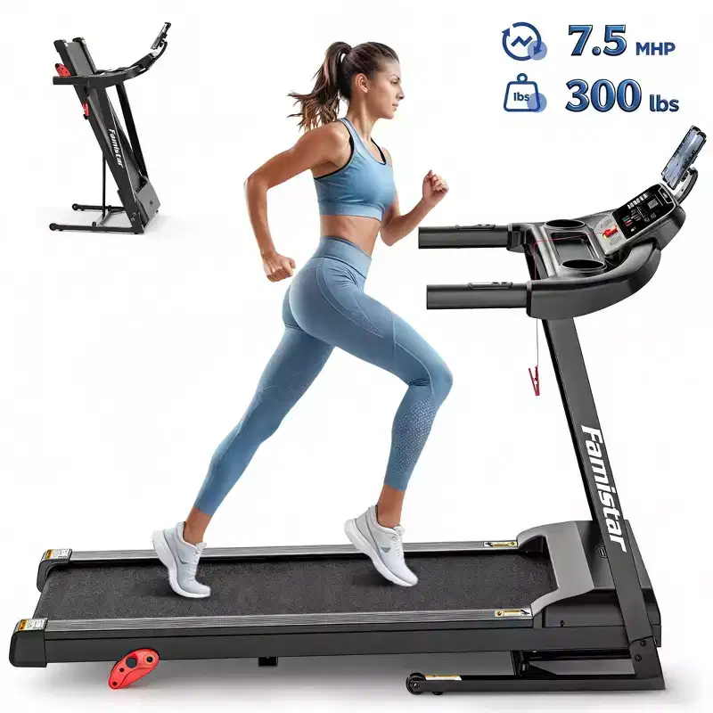 Home Treadmill, 300 lb Capacity, Wide Running Belt, Smart App Control, Adjustment Incline, 0.67.5 MPH, 71 Preset Programs