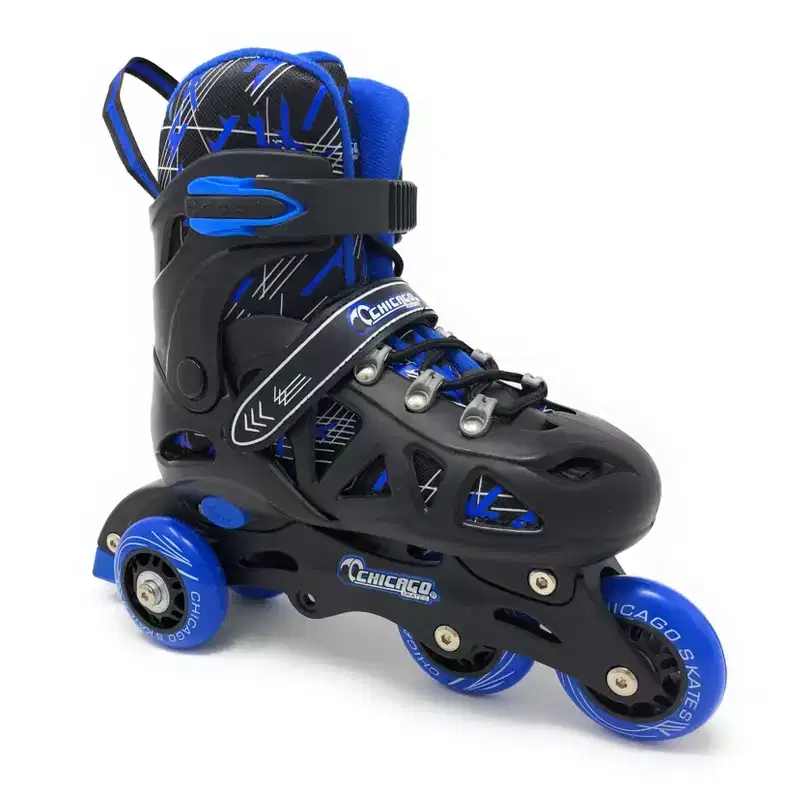 Chicago Skates Training Kids' Roller Skate Combo Set - Black/Blue