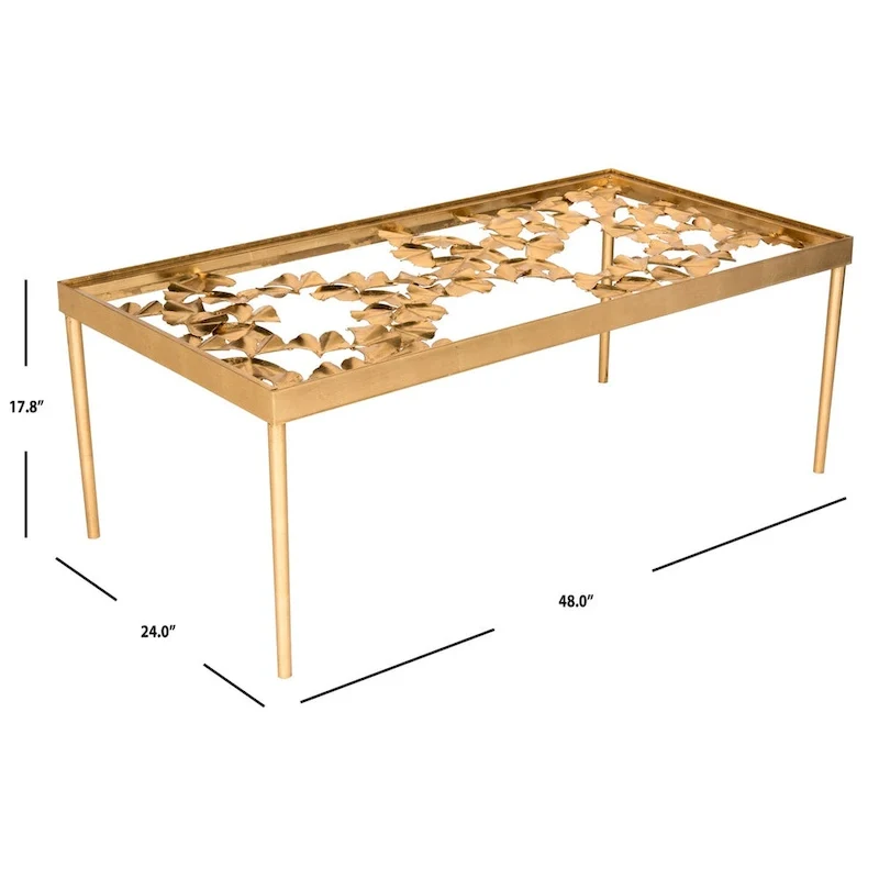 Antique Gold Leaf Coffee Table 48
