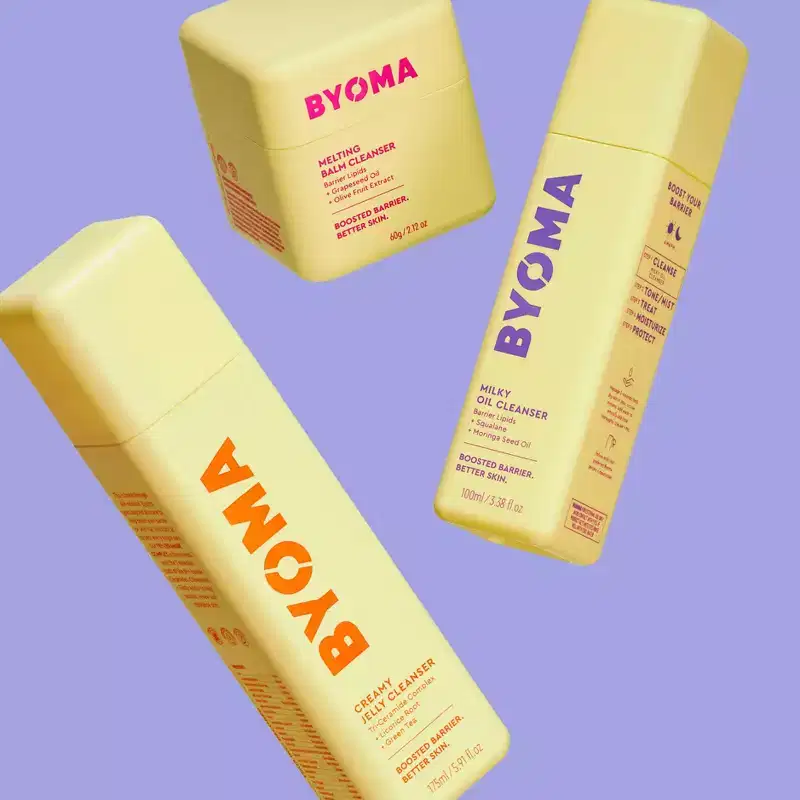BYOMA Melting Cleansing Balm - 2.12oz: Face Moisturizer, Contains Grapeseed Oil, Oily & Dry Skin, Unscented