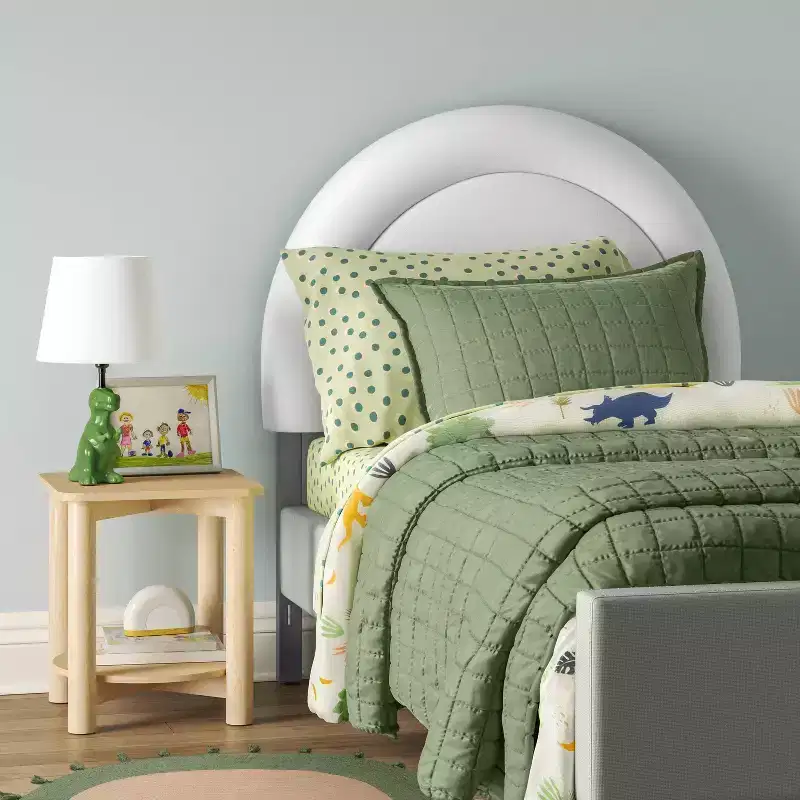 Twin Luxe Velvet Headboard Ivory - Pillowfort™