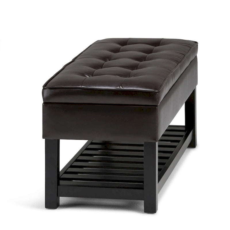 44 inch Wide Transitional Rectangle Ottoman Bench