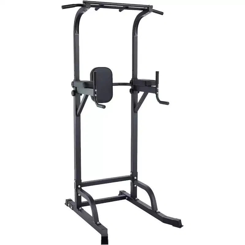 Adjustable Power Tower, Pull Up & Dip Station, 880LB Capacity for Full Body Home Gym Workout.