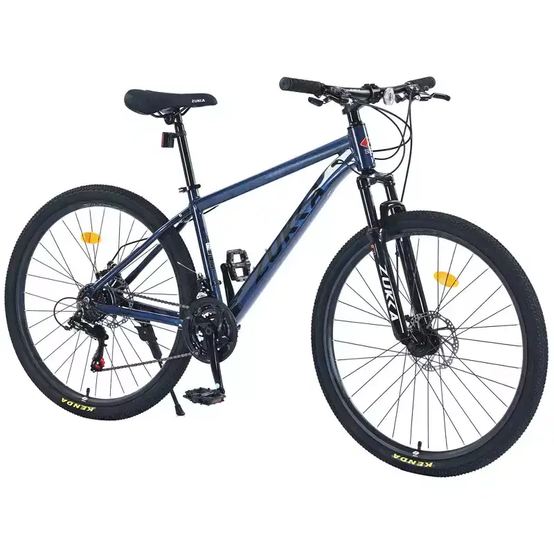 Okak 27.5IN Mountain Bike with Aluminum Alloy Frame, Kids Dirt Bike with 21 Speed Gear and Front Suspension, Bicycle for Kids and Adults