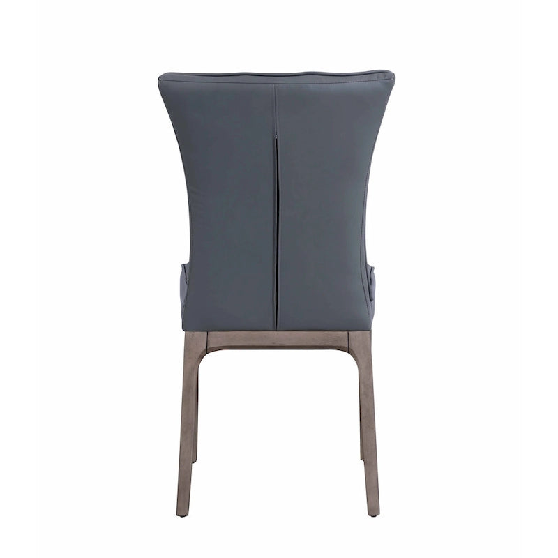 Somette Pogo Criss Cross Dining Set with Gray Chairs
