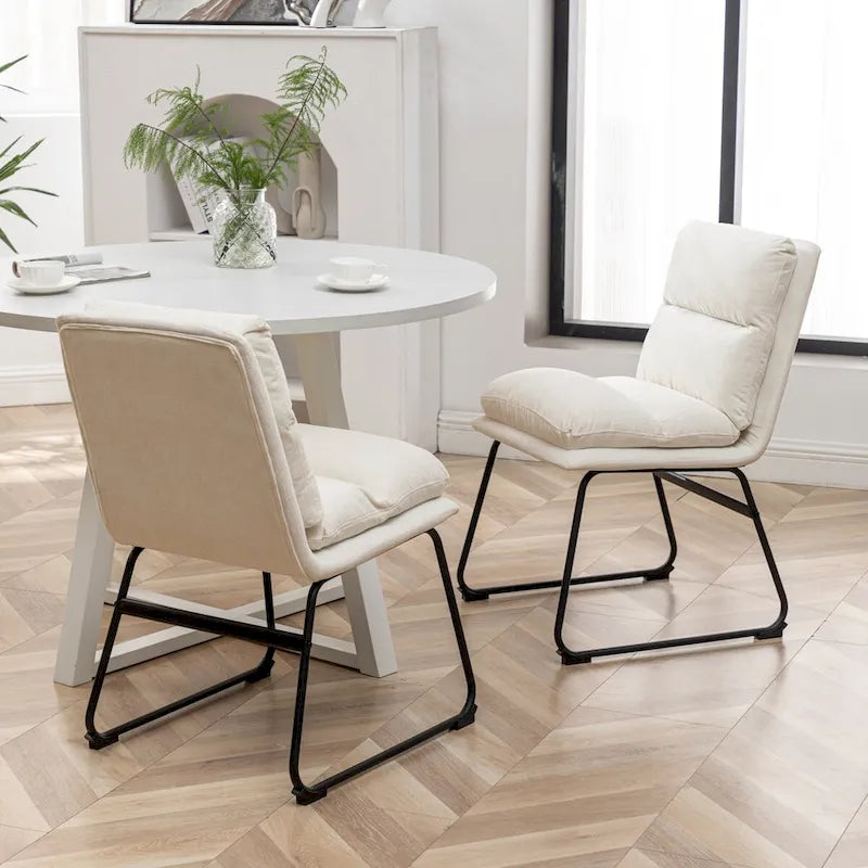 Roundhill Innes 5-Piece Round Dining Set, Trestle Table with 4 Chairs
