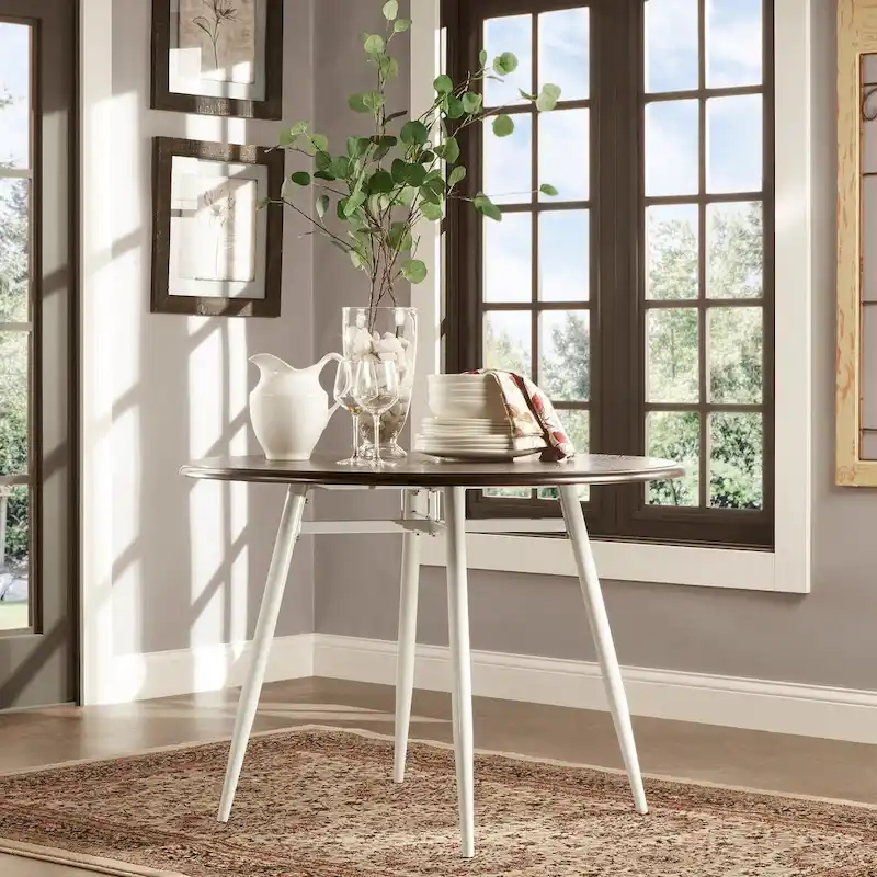 Belita 5-piece Mid-century Two-tone Modern Wood Dining Set iNSPIRE Q Modern