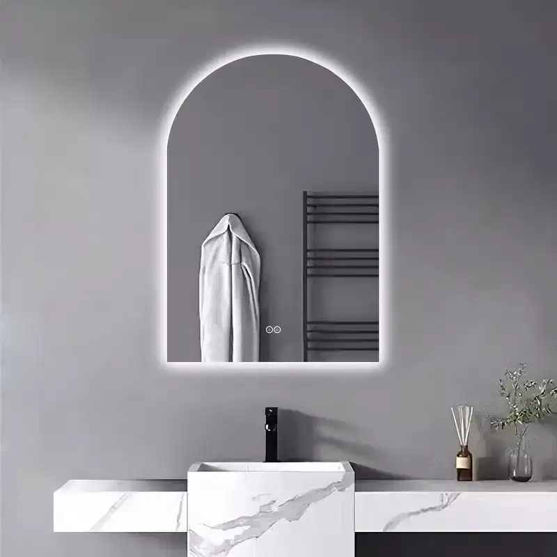 PexFix Arch Frameless LED Anti-Fog Dimmable Bathroom Vanity Mirror