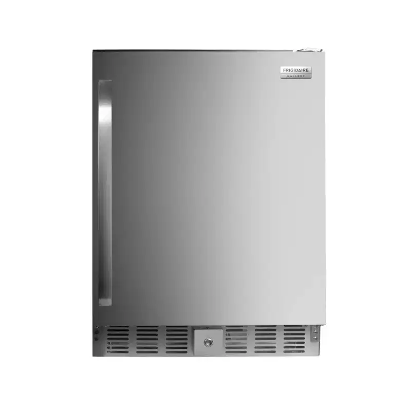 Frigidaire 5.0 cu ft Gallery Built In Under Counter Freezerless Refrigerator Stainless Steel Finish: ETL Listed, 3 Shelves, 1 Year Warranty