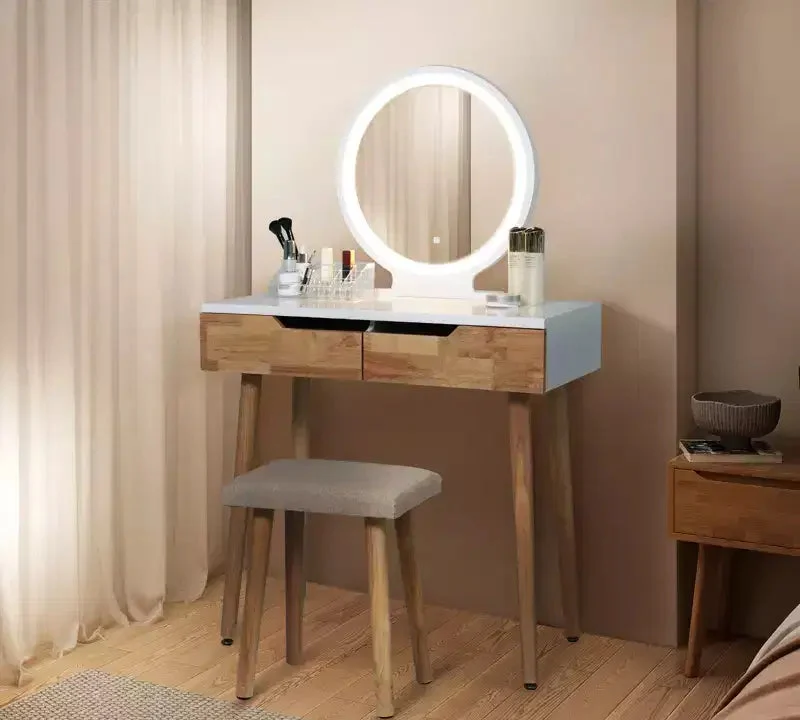 31.5 Makeup Vanity Desk with LED Mirror