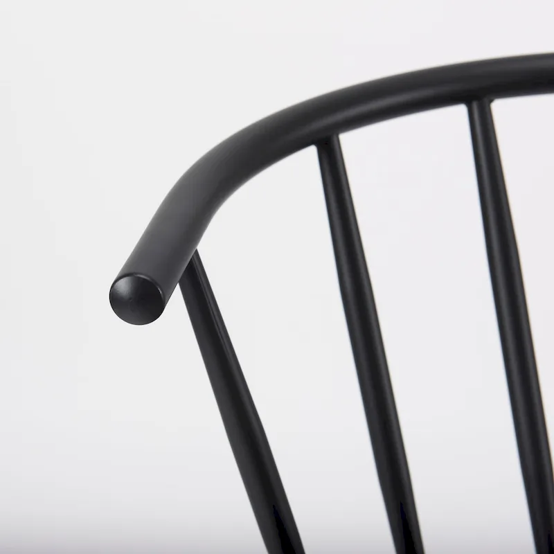 Colin Black Metal Dining Chair - 21.2W x 21.2D x 30.3H