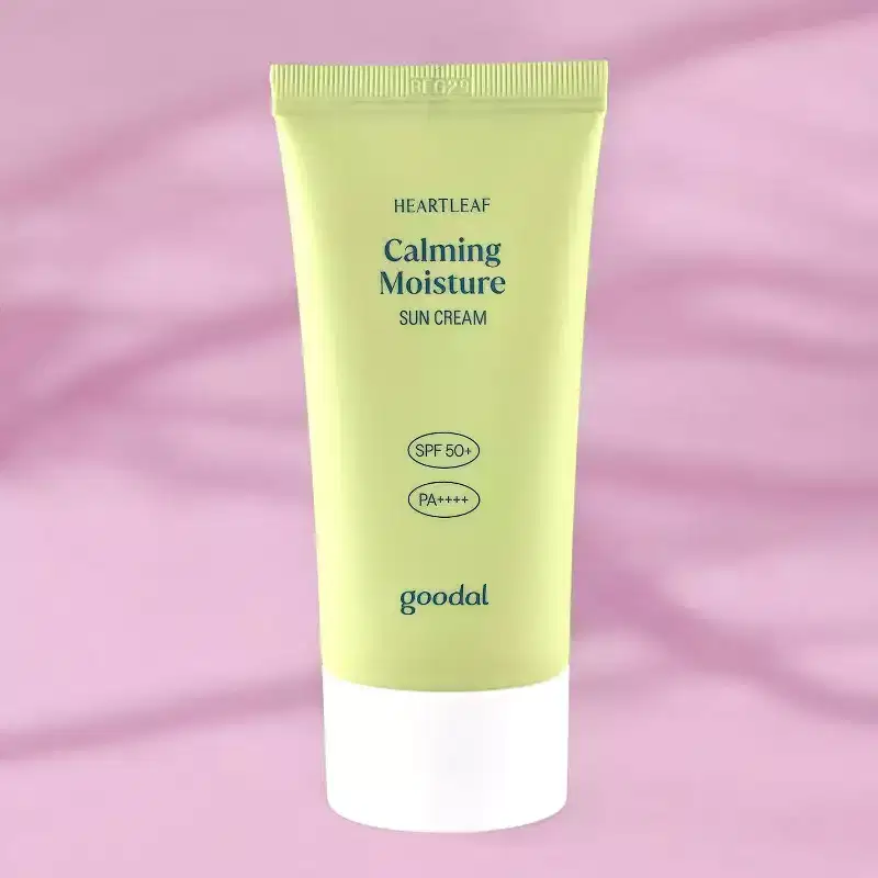 Goodal Heartleaf Calming Moisture Sun Cream SPF50+PA++++ (1.69 oz) - Breathe easy with sun care that cools, calms, and disappears into your skin