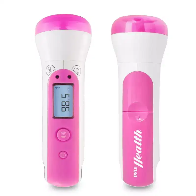 Pyle Bluetooth Digital Ear & Forehead Thermometer PHTM20BTPN  LCD Display  App Compatible