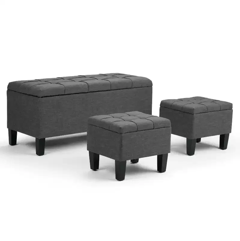 3pc 44 Lancaster Storage Ottoman - Wyndenhall