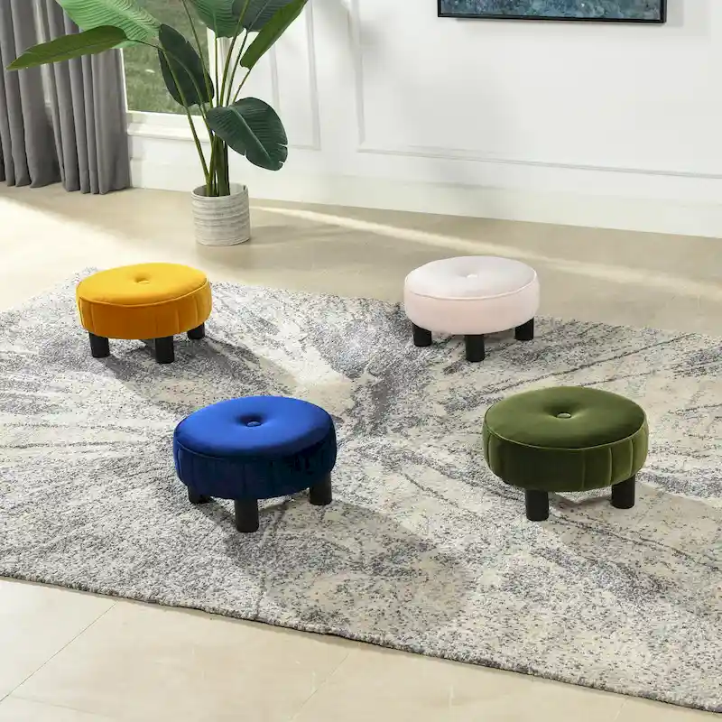 Riley 16 Round Footstool Ottoman