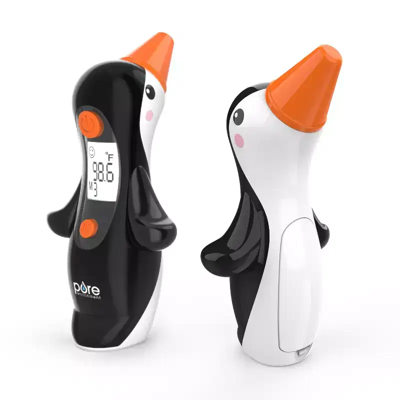 Pure Enrichment PureBaby Penguin Ear Thermometer: Battery Powered, Health Thermometer, 0.2 lb Weight